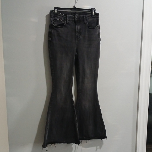 Judy Blue Denim - Judy Blue Black Flare Wide Leg Jeans